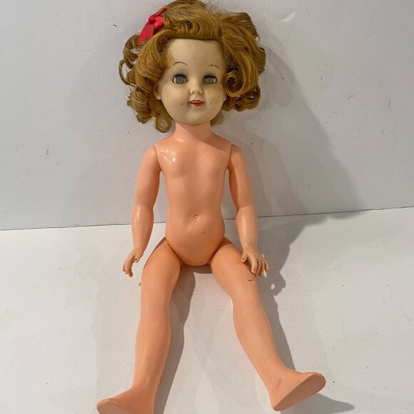 Vintage Allied Shirley Temple Doll Scottish Outfit Movable Arms Legs Sleep Eyes - Picture 7 of 12